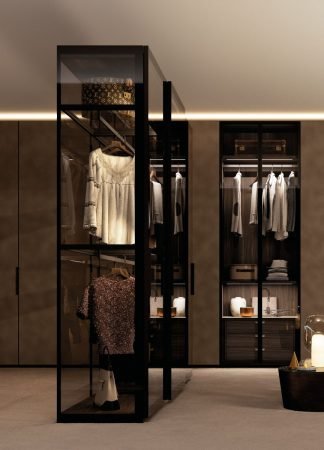 high end Italian closet