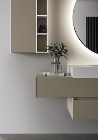 Beige bathroom design Patrimonio Home