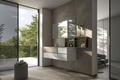 Custom European cabinetry Patrimonio Home Bathroom Design