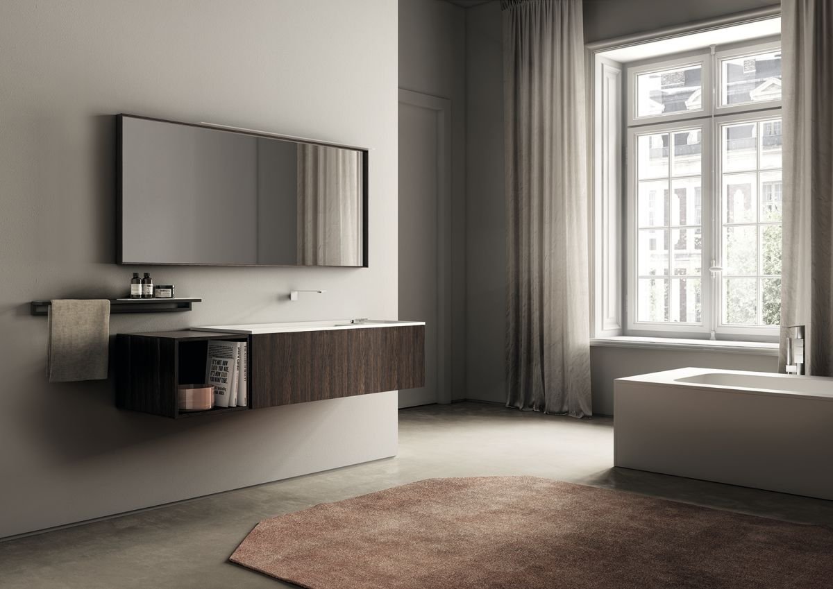 Dark luxury wood bathroom design Patrimonio Home Luxury bathrooms