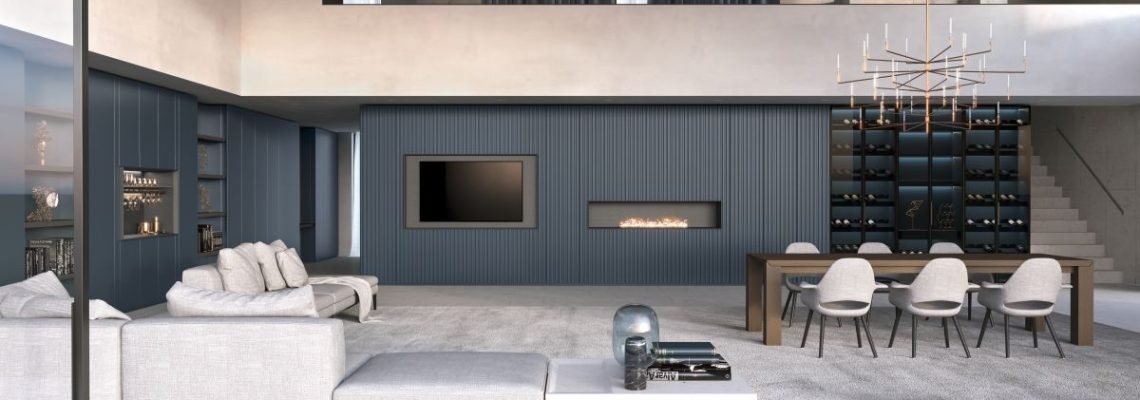European custom TV unit