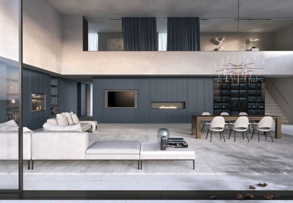 European custom TV unit
