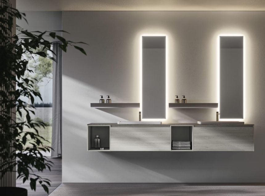 LED mirror bathroom design Patrimonio Home