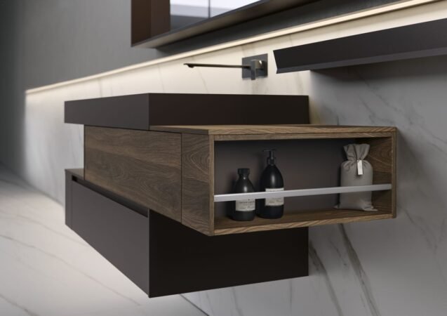 Modern designer bathroom cabinets Patrimonio Home Orange county