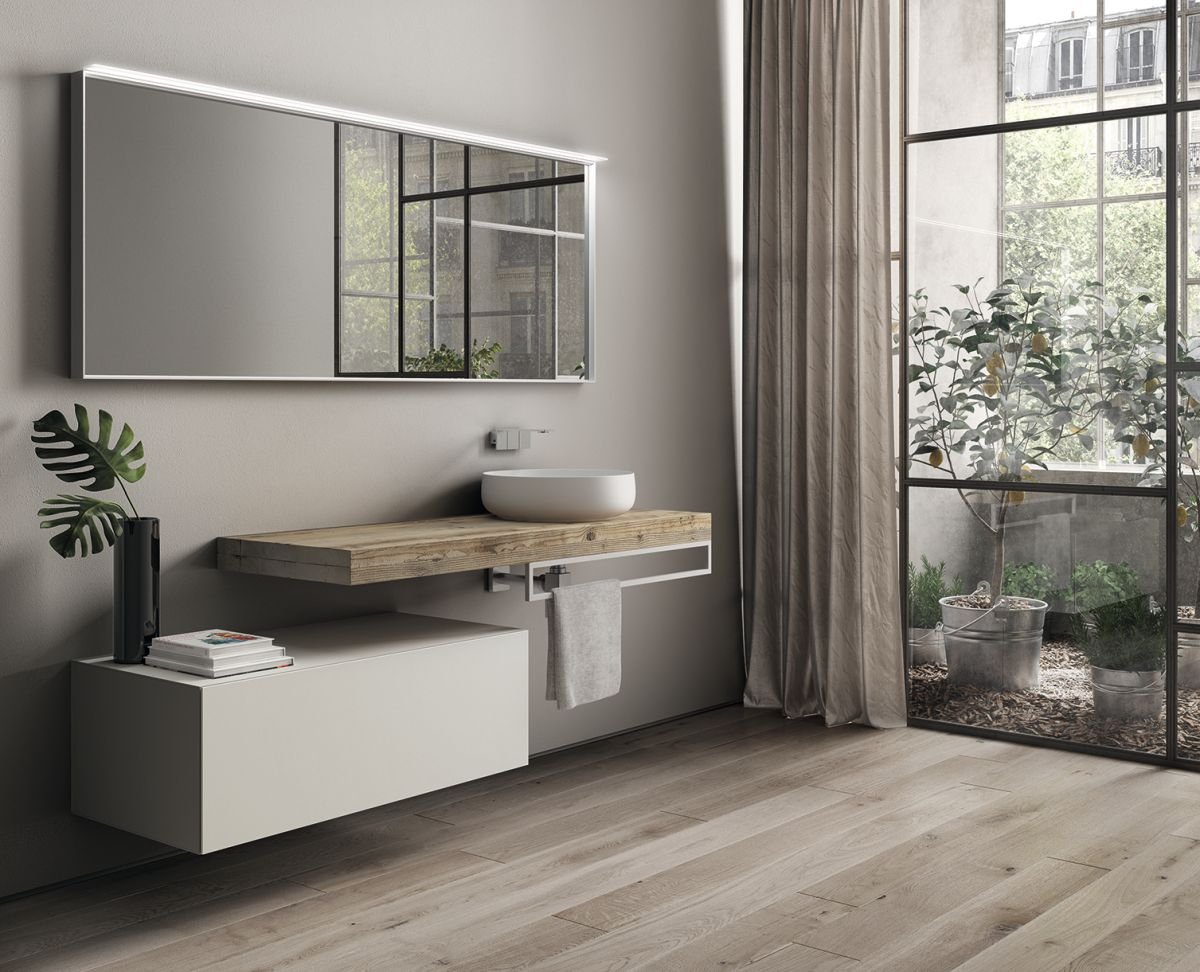 Simple Modern Bathroom design Patrimonio Home Custom bathrooms