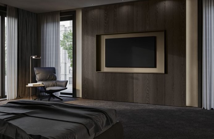 luxury TV unit for bedroom