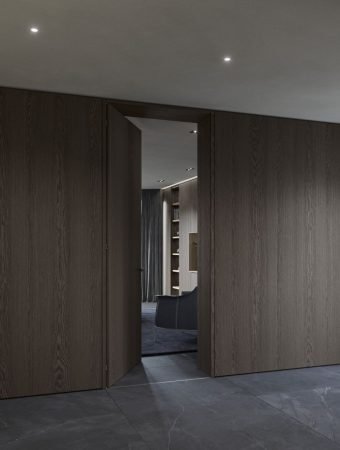 wall paneling with hidden door